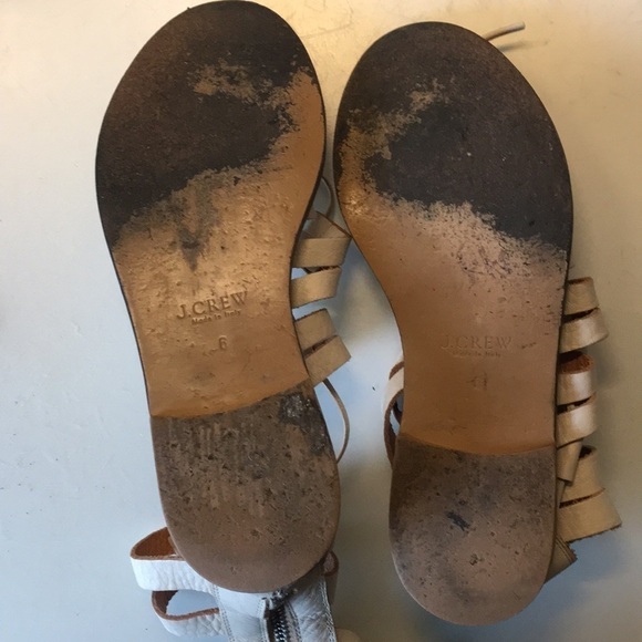 J. Crew Lace Up Cream Gladiator Sandals. P/A1117/5 - Picture 9 of 9